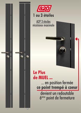 Serrure 5 points - Serrure porte - Muel